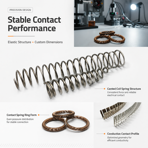 Molla a spirale inclinata in acciaio inossidabile per connettori elettrici, attrezzature industriali, dimensioni personalizzate OEM - Product Image 2