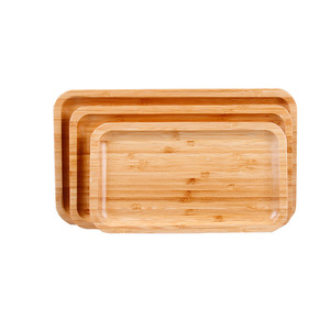 Bandeja Larga Rectangular de Bambú con Esquinas Redondeadas, Multifuncional, para Servir Té, Comida, Frutas, Uso Residencial - Product Image 5