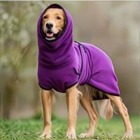 Neuer Europäisch-Amerikanischer Pullover für Haustiere Einfarbiger Fleece-Hundepullover Dickes Warmes Winterkleidungsstück für Große Hunde Großhandel