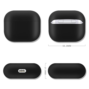 1mm <span class=keywords><strong>Ultra</strong></span> Mince Split Étui En Silicone pour <span class=keywords><strong>AirPods</strong></span> Pro 3 Couvercle De Protection pour <span class=keywords><strong>AirPods</strong></span> 1 2 Multicolore Écouteurs Cas - Product Image 5