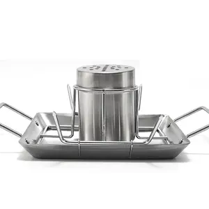 Stainless Steel BBQ Tools Grill Beer Chicken Can Holder Non Stick Beer Chicken Roaster