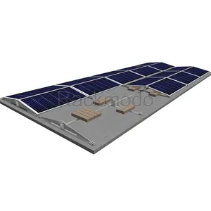 Sistemas de montaje de techo con balasto solar de fácil instalación Sistema de montaje solar Soporte de panel solar de techo plano