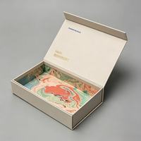 Boîte réutilisable en matériaux recyclés biodégradables écologiques, grand format, en forme de livre, personnalisée, à fermeture magnétique, haut de gamme, vente en gros directe usine