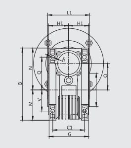Solución ODM personalizable NMRV110 Caja de cambios helicoidal resistente para transmisión de potencia robusta <span class=keywords><strong>en</strong></span> reductores de velocidad de sistemas mecánicos - Product Image 4