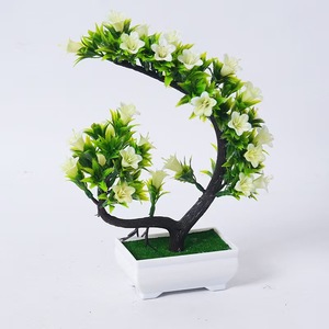 M14 Artificielle Décoration de Maison Croissant <span class=keywords><strong>Trompette</strong></span> En Pot Salon Porche Bonsaï Maître Lait Décoration Plastique Fleur Décorative - Product Image 6
