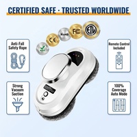 Robot Inteligente Automático para Limpieza de Ventanas |   Control Remoto + Cuerda de Seguridad Anticaídas |   Logotipo y Empaque Personalizados OEM/ODM |   Venta al por mayor