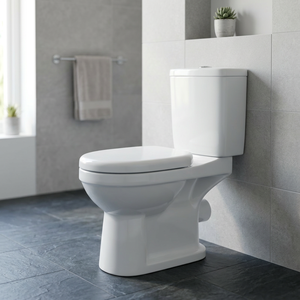 Ensemble WC en céramique à deux pièces, à siphon en S, à double chasse, à poser au sol, d'origine Gujarat - Product Image 6