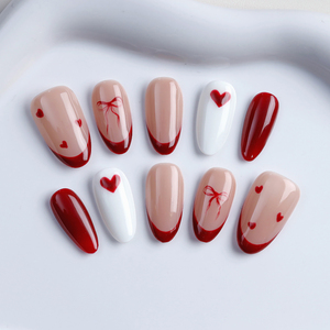 10 pièces de <span class=keywords><strong>faux</strong></span> ongles en acrylique personnalisés pour la <span class=keywords><strong>Saint</strong></span>-<span class=keywords><strong>Valentin</strong></span>, design complet, faits à la main, luxe, vente en gros, art des ongles, <span class=keywords><strong>faux</strong></span> ongles, <span class=keywords><strong>faux</strong></span> ongles - Product Image 2