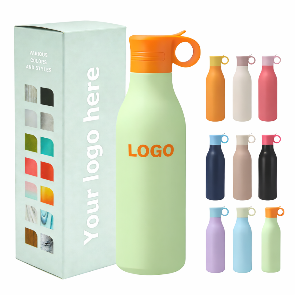 Custom 550ML Small Mouth Stainless Steel Water Bottle Double Wall ...