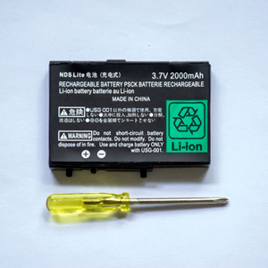 Batería de Repuesto USG-003 Compatible con Consola de <span class=keywords><strong>Juegos</strong></span> Portátil NDSL, Alta Capacidad, Larga Duración, Pieza de Repuesto - Product Image 1