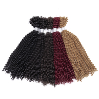 Cheveux Afro Kinky Curly en vrac pour tresses torsadées et machine à tisser les cheveux, double trame, non-Remy, résistant à la teinture et à la décoloration