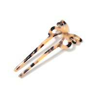 Épingle à cheveux papillon Sheyi style rétro français et Hong Kong, polyvalente et tendance, en acétate, 11,7 cm, pour chignon haut de gamme