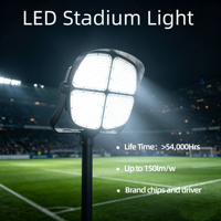 Projecteur de stade LED OUTLUX E030 600W IP66 étanche en aluminium haute luminosité avec température de couleur 6500K, certifié AC RoHS, garantie 5 ans