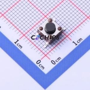 4-1437565-1 Tactile Switch SMD-4P,6x6mm Switch Single Pole Single Throw Round Button 1.6N Vertical Mount - Product Image 1