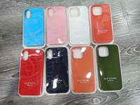 Étui de protection en silicone liquide antichoc pour iPhone Xr Xs 11 12 13 14 15 16 Pro Max Fundas Para Celular avec emballage