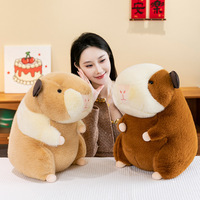 Peluches mignonnes et douces de cochon d'Inde, animaux en peluche super doux et mignons de type Capybara, poupées en peluche de cochon pour soulager le stress