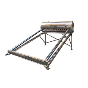 Chauffe-eau <span class=keywords><strong>solaire</strong></span> non pressurisé en acier inoxydable 150L, collecteur à tubes sous vide de 7 cm de largeur, type cadre arqué, pour usage domestique extérieur - Product Image 4