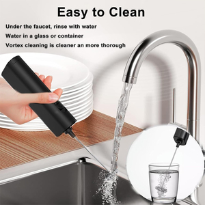 Tốc Độ Cao Pin Hoạt Động Thép Không Gỉ Sữa Frother Uống Mixer Trứng Beater Matcha Whisk Điện Cà Phê Frother Cầm Tay - Product Image 5