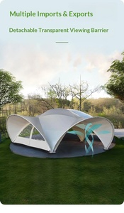 Tenda a Cupola HOUMU per <span class=keywords><strong>Campeggio</strong></span>, Struttura in Acciaio Resistente, Monostrato, Montaggio Rapido, per Quattro Stagioni, Ampio Spazio per Eventi e Ospiti - Product Image 6