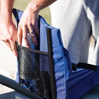 Chaise de pelouse rembourrée ergonomique siège de stade portable pliable pour les concerts de camping événements sportifs