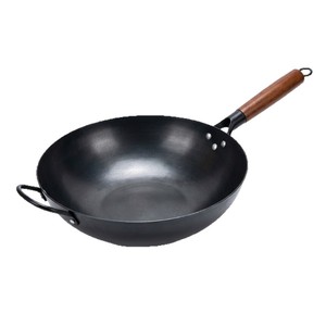 กระทะเหล็กหล่อแบบดั้งเดิม Shengbaiyi ขนาด 32 ซม. ไม่เคลือบผิว สำหรับเตาแก๊ส ใช้ในครัวเรือน - Product Image 1