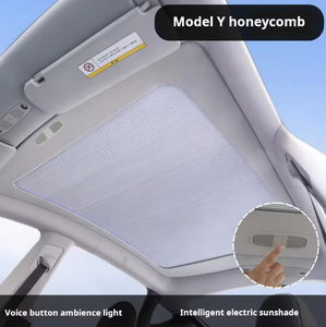 ม่านบังแดดรถยนต์ไฟฟ้าแบบยืดหดได้ <span class=keywords><strong>Tesla</strong></span> Model Y ปี 2021-2024 <span class=keywords><strong>ราคา</strong></span>ประหยัด ควบคุมด้วยรีโมทอัตโนมัติ - Product Image 2