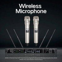Microphone sans fil UHF professionnel AD4D KSM8 500/600/900mhz avec casque