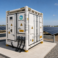 Système de stockage d'énergie solaire Inedge Power 1290kW/2.5MWh, conteneur tout-en-un de 10 pieds refroidi par liquide, BESS 400/800V, fabricant