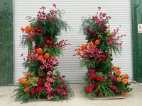 Fleurs artificielles en soie pour décorations de Noël et d'Halloween - Douces et durables