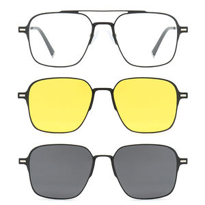 แว่นกันแดด2025แบบ2 in 1หรูหราสำหรับผู้ชายและผู้หญิงกระจกแขนแม่เหล็กโพลาไรซ์แบบเปียกไล่ระดับสีในเวลากลางคืน - Product Image 6