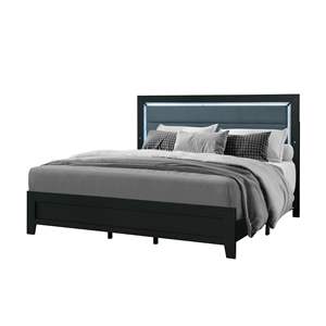 DB Carlos Black Queen Cama Murphy con LED - Product Image 2