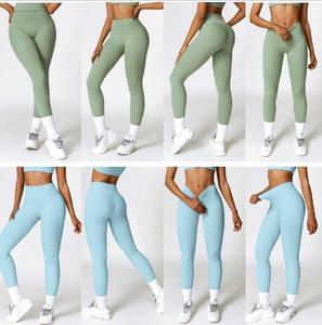 Vente en gros Nouveau pantalon de yoga avec poche à séchage rapide Pantalon de fitness taille haute Collants de sport décontractés Leggings de yoga - Product Image 3