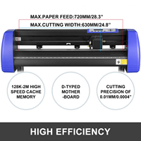 375mm 720mm 1350mm Mini pequeños sensores De contorno automático láser Ccd pegatina cortador De vinilo gráfico Plotter De corte máquina De Corte