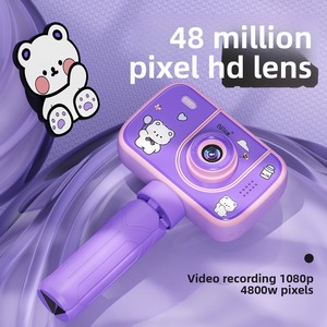 Cámara Infantil con Pantalla de 2.7 Pulgadas y Rotación de 180 Grados °   Lente de visión trasera de 4800W con foto y vídeo de 1080P y trípode para edades de 3 a 6 años - Product Image 2