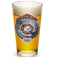 ビールパイントガラス標準サイズコップ安い16オンスビールロゴ