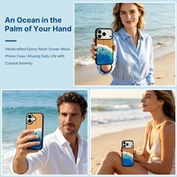 Étui de téléphone portable personnalisé en bois véritable avec coque arrière en TPU PC pour iPhone 18 Pro Max, étui de protection