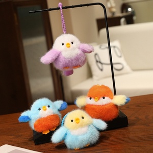 Ciondolo Decorativo per Borsa a Forma di Uccellino Cinguettante in Peluche, Realistico <span class=keywords><strong>Passero</strong></span> Imbottito in Poliestere e Cotone PP, Unisex - Product Image 2