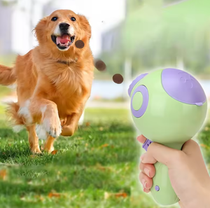 Distributeur de nourriture pour chat moderne et écologique 2-en-1 avec lanceur de jouets pour animaux de compagnie et pointeur infrarouge et laser pour l'entraînement - Product Image 4