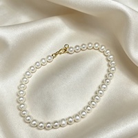 C5217 Base de fermoir à perles DIY en argent sterling S925 plaqué or 18 carats 5-6 mm |   Composant de bijoux, perle non incluse
