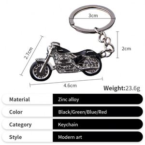 Porte-clés en alliage d'aluminium à prix d'usine, porte-clés en métal en forme de moto pour cadeau promotionnel - Product Image 3
