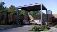 Günstige Wasserdichte Aluminium-Gartenlauben mit Elektrischen Funktionen Lamellenpergola für Garten und Terrassen-Dachsystem