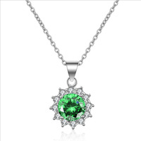 Nouveauté très demandée : Collier chaîne de pull avec pendentif tournesol en zircon multicolore, chaîne à maillons en or rhodié, pour femme, idéal pour mariage