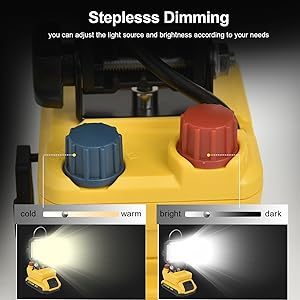 20W/30W/40W/50W Portable Battery <b>Light</b> With USB & Type-C Charging Port <b>LED</b> Flood Work WD-8105 2000LM Portable <b>LED</b> Flood Work Lig - Product Image 3