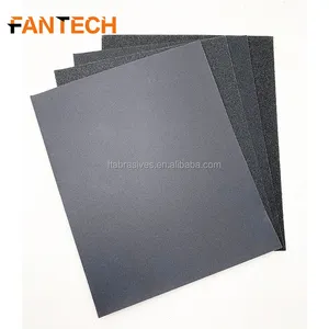 Fantech alat abrasif kualitas tinggi lembaran kertas pengamplasan basah dan kering untuk produk logam dan non-logam