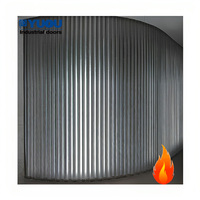 Puerta Enrollable Cortafuego de Acero Galvanizado Eléctrica con Sistema de Alarma y Alta Resistencia al Fuego
