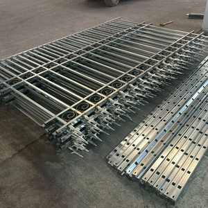 Panneau de clôture en acier de haute qualité 6*8 pieds - tube métallique galvanisé, clôture de sécurité antirouille, panneau de style fer forgé. - Product Image 6