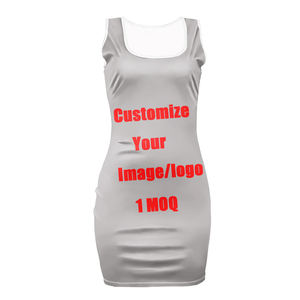 Abito Elegante Aderente con Stampa Bandiera Brasiliana, <span class=keywords><strong>Abbigliamento</strong></span> Estivo da Donna 2022, Nuovi Arrivi, Abito alla Moda Trendy - Product Image 5