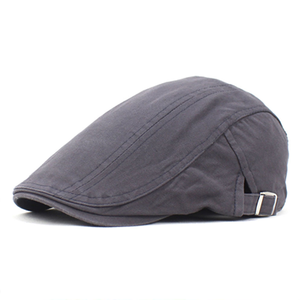 Boina Personalizada para Hombre, Ajustable, de Color Liso, Gorra Newsboy, Gorra Casual de Algodón - Product Image 5