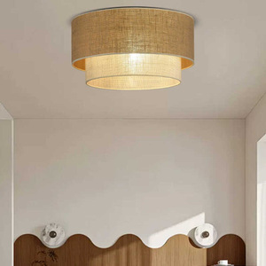 Japanese Wabi Sabi Ceiling <b>Light</b> Paper Shade Led <b>Light</b> Source Surface Mounted For <b>Dining</b> Room Bedroom Living Room - Product Image 5