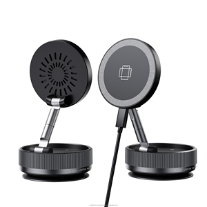 <span class=keywords><strong>Chargeur</strong></span> de voiture sans fil magnétique portable 15W, charge rapide, support à ventouse puissant pour voiture, bureau, mur en verre - Product Image 1